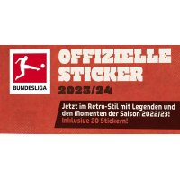 Topps Bundesliga Sammelsticker 2023/24 - 1 Sticker-Starter(Album inkl. 20 Sticker) + 20 Tüten