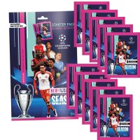 Topps - Champions League 2023/24 - Sammelsticker - 1 Starterpack + 10 Tüten