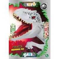 54 - Wildes Duell Indominus Rex - Dinosaurier Karte -...