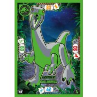 69 - Nachtsicht Gallimimus - Dinosaurier Karte - Serie 3
