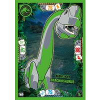105 - Nachtsicht Brachiosaurus - Dinosaurier Karte - Serie 3