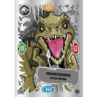 254 - Giganotosaurus - Platinkarte - Serie 3