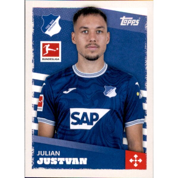 Topps Bundesliga 2023/24 - Sticker 210 - Julian Justvan - TSG 1899 Hoffenheim