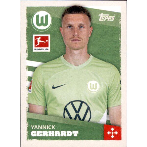 Topps Bundesliga 2023/24 - Sticker 376 - Yannick Gerhardt - VfL Wolfsburg