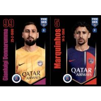 Sticker 214 Gianluigi Donnarumma/Marquinhos