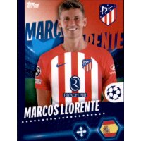 Sticker 74 Marcos Llorente - Atletico de Madrid