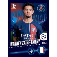 Sticker 362 Warren Zaire-Emery - Paris Saint-Germain