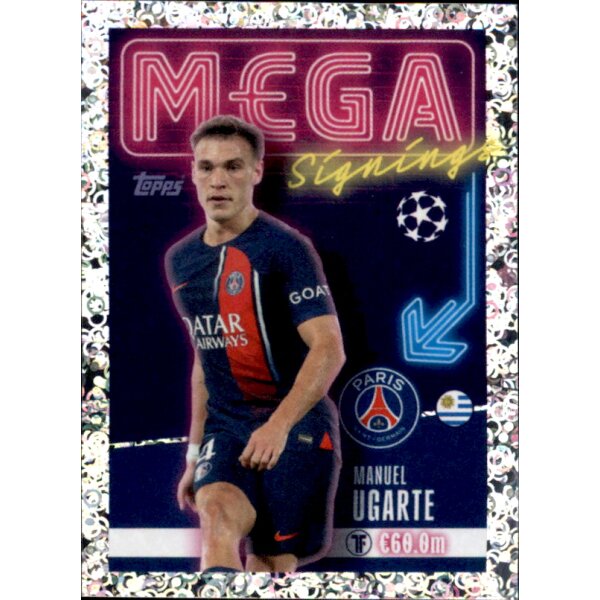 Sticker 710 Manuel Ugarte - Paris Saint-Germain - Mega Signings