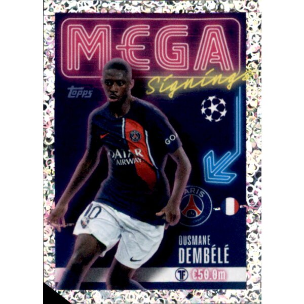 Sticker 712 Ousmane Dembele - Paris Saint-Germain - Mega Signings