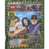 Blue Ocean - LEGO Jurassic World Limited Edition - Sammelfigur Alan mit Dinoskelett