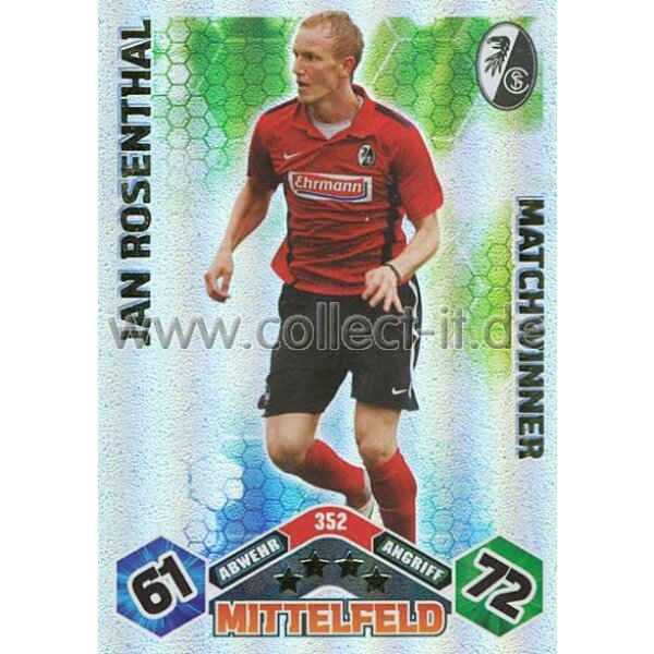 MX-352 - JAN ROSENTHAL - Matchwinner - Saison 10/11