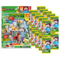 LEGO Minecraft Serie 1 Trading Cards - 1 Starter + 20...