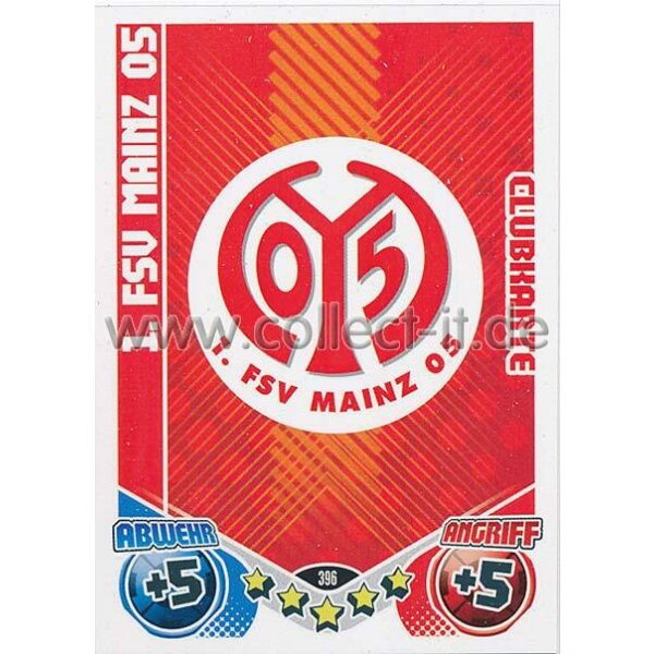 MX-396 - 1. FSV MAINZ 05 - Clubkarte - Saison 11/12