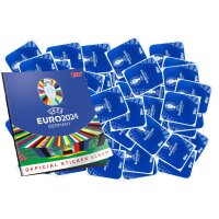 UEFA EURO 2024 Germany - Sammelsticker - Alle 728 Sticker komplett plus Album (ohne limitierte oder andere Sonder Sticker, mit 21 je Gold Stickern...