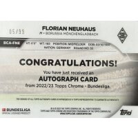 05/99 - BCA-FNE - Florian Neuhaus - Autogrammkarte - Bundesliga Chrome 2022/2023