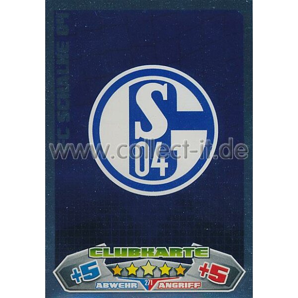 MX-271 - Clubkarte - FC Schalke 04 - Saison 12/13