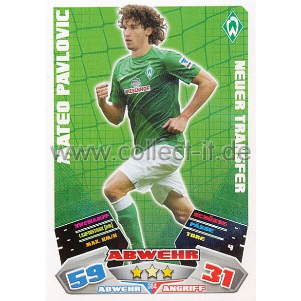 MX-384 - MATEO PAVLOVIC - SV Werder Bremen - Neuer Transfer - Saison 12/13