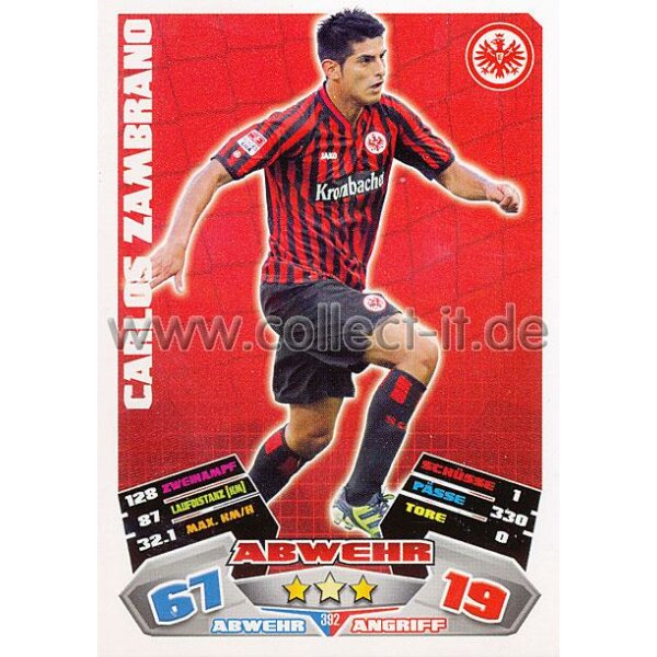 MX-392 - CARLOS ZAMBRANO - Eintracht Frankfurt - Saison 12/13