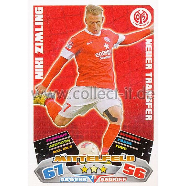 MX-414 - NIKI ZIMLING - 1. FSV Mainz 05 - Neuer Transfer - Saison 12/13