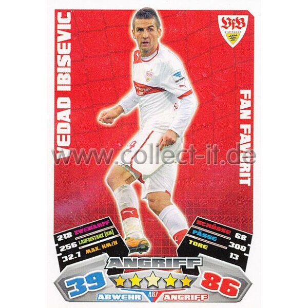 MX-467 - VEDAD IBISEVIC - VFB Stuttgart - Fan Favorit - Saison 12/13