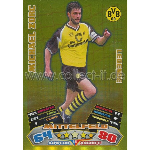 MX-497 - MICHAEL ZORC - Borussia Dortmund - Legende - Saison 12/13