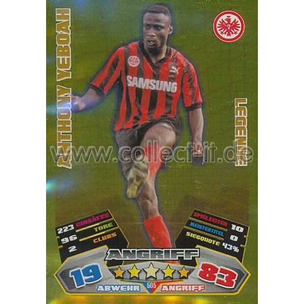 MX-505 - ANTHONY YEBOAH - Eintracht Frankfurt - Legende - Saison 12/13