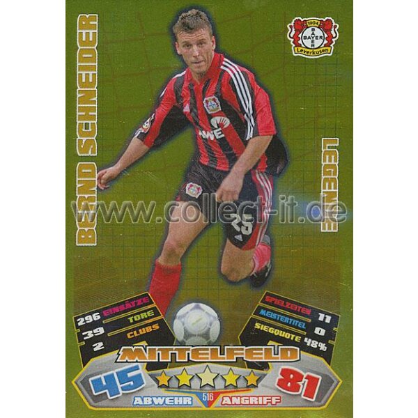 MX-516 - BERND SCHNEIDER - Bayer 04 Leverkusen - Legende - Saison 12/13