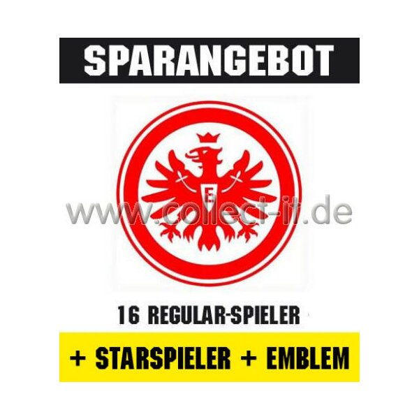 Mannschafts-Paket mit Starspieler und Wappen - Eintracht Frankfurt - Saison 2012/13 - Saison 12/13