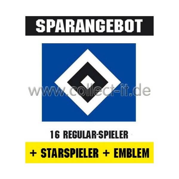 Mannschafts-Paket mit Starspieler und Wappen - Hamburger SV - Saison 2012/13 - Saison 12/13