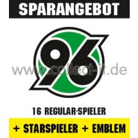 Mannschafts-Paket mit Starspieler und Wappen - Hannover...