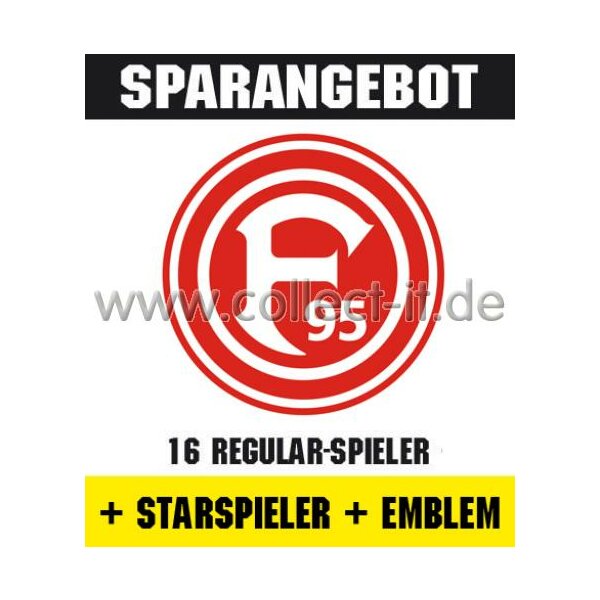 Mannschafts-Paket mit Starspieler und Wappen - Fortuna Düsseldorf - Saison 2012/13 - Saison 12/13