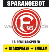 Mannschafts-Paket mit Starspieler und Wappen - Fortuna...