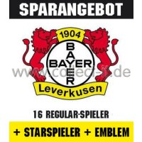 Mannschafts-Paket mit Starspieler und Wappen - Bayer 04...