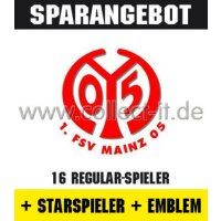 Mannschafts-Paket mit Starspieler und Wappen - 1. FSV...