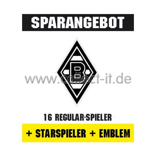 Mannschafts-Paket mit Starspieler und Wappen - Borussia Mönchengladbach - Saison 2012/13 - Saison 12/13