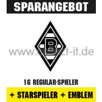 Mannschafts-Paket mit Starspieler und Wappen - Borussia...