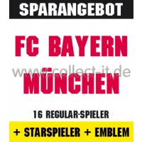 Mannschafts-Paket mit Starspieler und Wappen - FC Bayern...