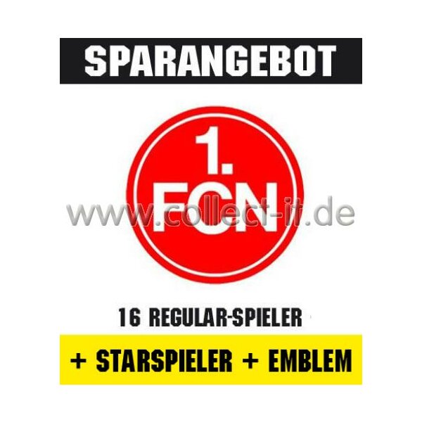 Mannschafts-Paket mit Starspieler und Wappen - 1. FC Nürnberg - Saison 2012/13 - Saison 12/13