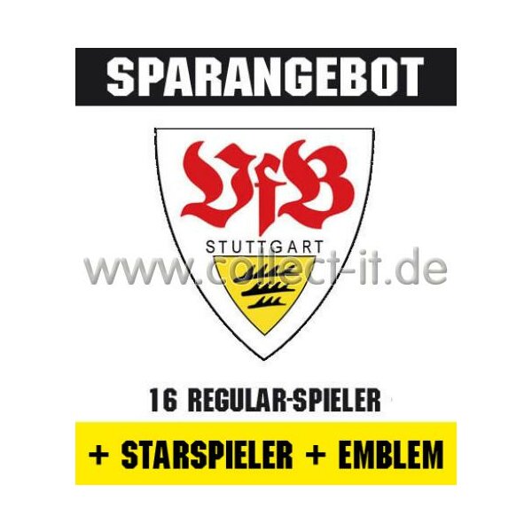 Mannschafts-Paket mit Starspieler und Wappen - VfB Stuttgart - Saison 2012/13 - Saison 12/13