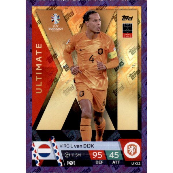 U XI 2 - Virgil van Dijk - Ultimate XI - PURPLE SAPPHIRE - 2024