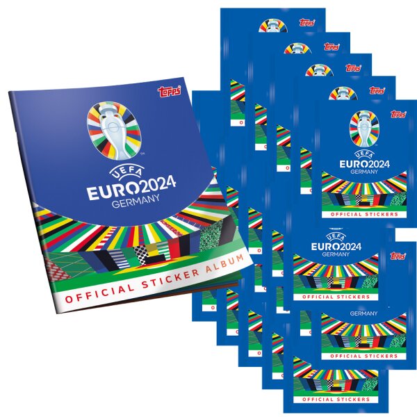 UEFA EURO 2024 Germany - Sammelsticker - 1 Album + 20 Tüten