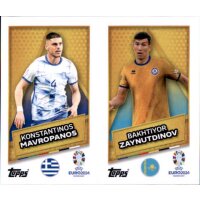SP KAZ+GRE - Bakhtiyor Zaynutdinov/Konstantinos Mavropanos - Star Player - Gold Signiture - 2024
