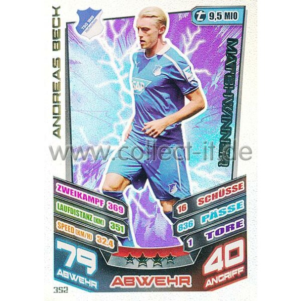 MX-352 - Andreas Beck - Matchwinner - Saison 13/14