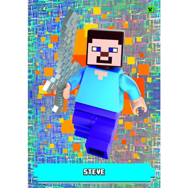 4 - Steve - Skin Karte - Pixel - Serie 1