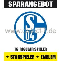 Mannschafts-Paket mit Starspieler und Wappen - FC Schalke...