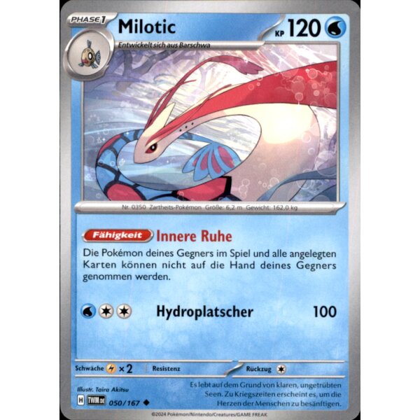 050/167 - Milotic - Uncommon - TWM Maskerade im Zwielicht