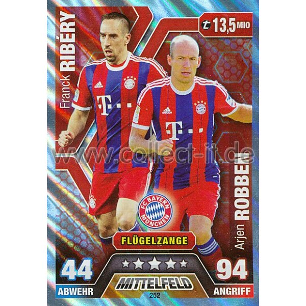 MX-252 - Franck Ribery & Arjen Robben - Duo-Karte - Saison 14/15