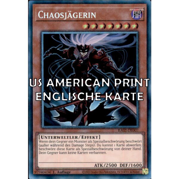 RA02-EN007 - Chaos Hunter - Collectors Rare - AMERICAN VERSION