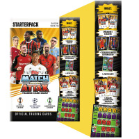 Match Attax Champions League 2024/25 - Trading Cards - 1 Starter + 5 Booster