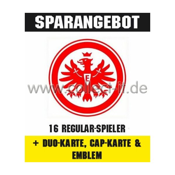 Mannschafts-Paket mit Duo-Karte, Cap-Karte & Emblem - Eintracht Frankfurt - Saison 2014/15 - Saison 14/15